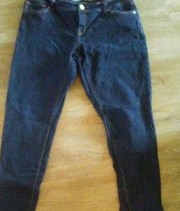 Long navy blue jeans